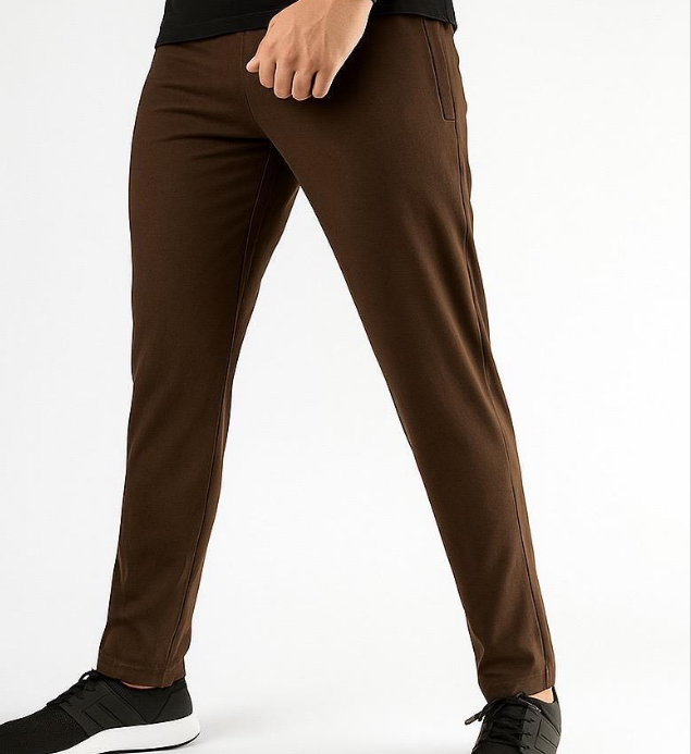 The Perfect Brown Fitted Trouser