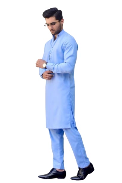LIGHT BLUE KAMEEZ SHALWAR