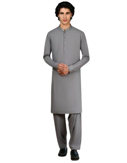 GRAY KAMEEZ SHALWAR