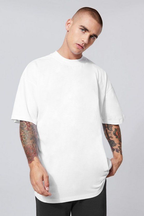 Premium Drop Shoulder Tee For Men - White