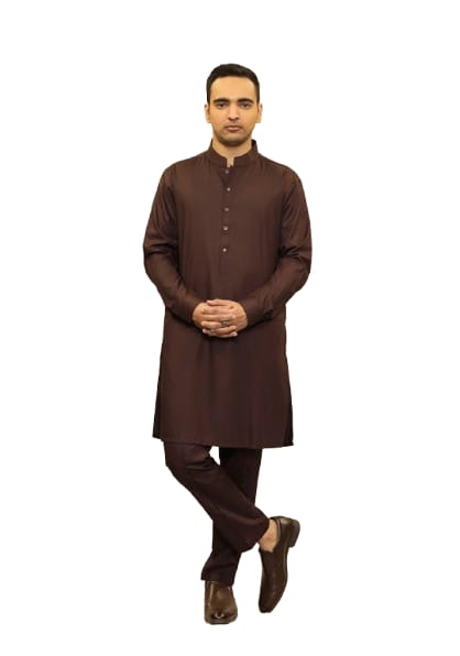 BROWN KAMEEZ SHALWAR