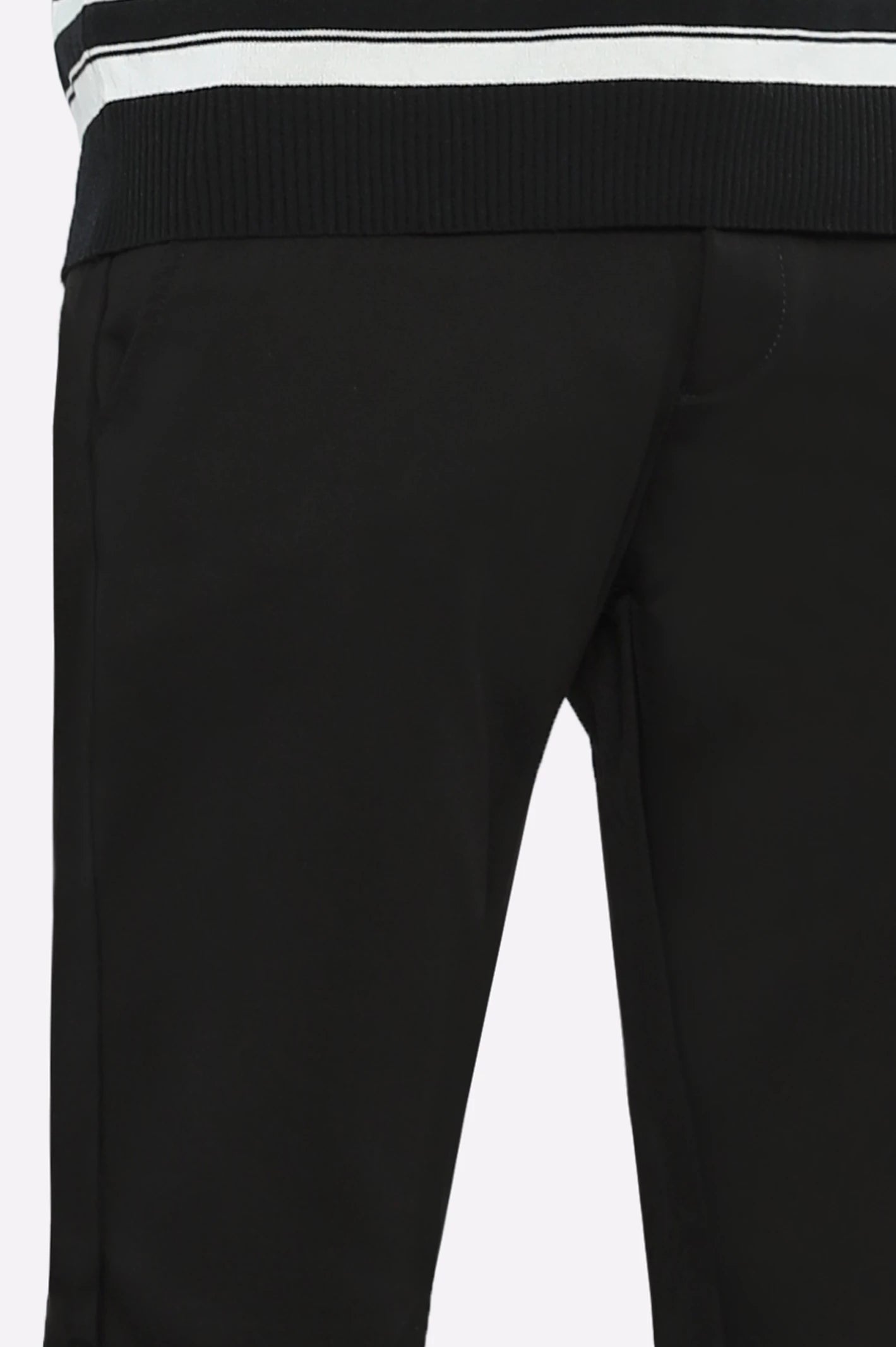 Black Smart Fit Cotton Chino