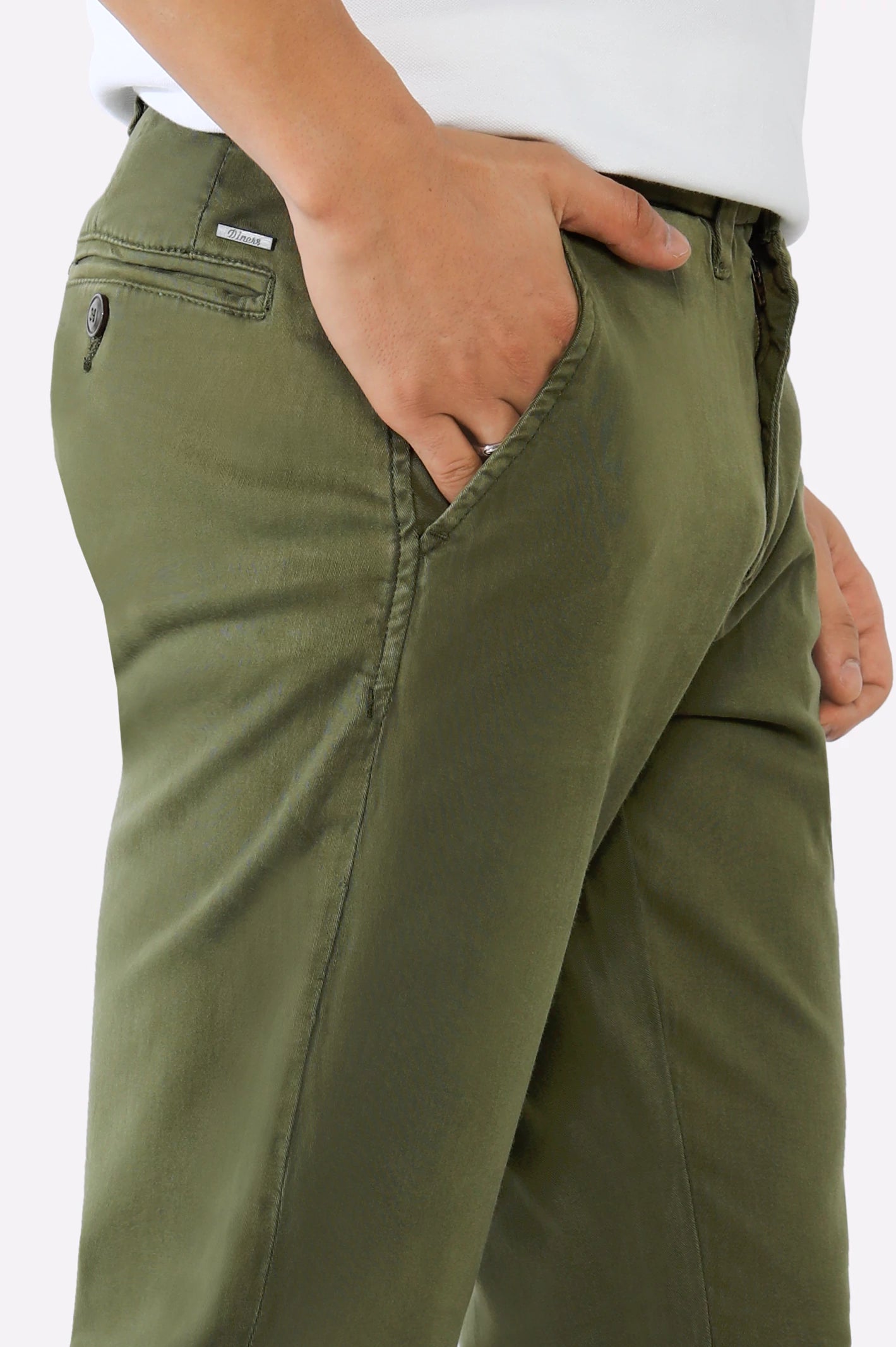 Green Smart Fit Cotton Chino