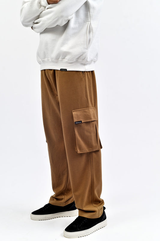 Khaki Interlock Cargo Trowser