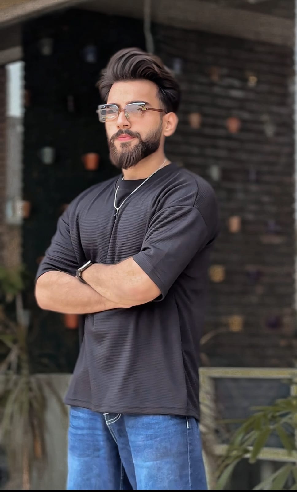 𝗕𝗹𝗮𝗰𝗸 - 𝗪𝗮𝗳𝗳𝗹𝗲 𝗞𝗻𝗶𝘁 𝗗𝗿𝗼𝗽 𝘀𝗵𝗼𝘂𝗹𝗱𝗲𝗿