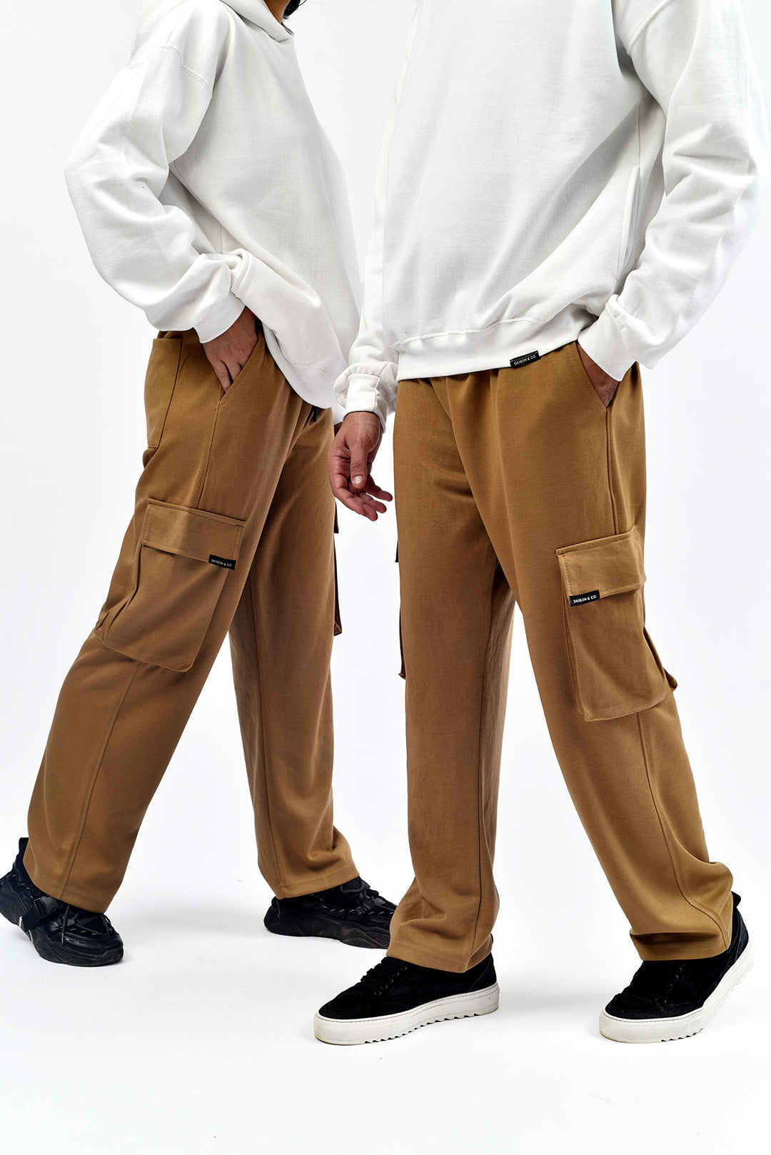 Khaki Interlock Cargo Trowser