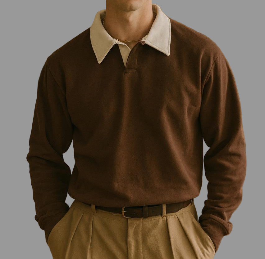 Retro Core Sweatshirt - Brown