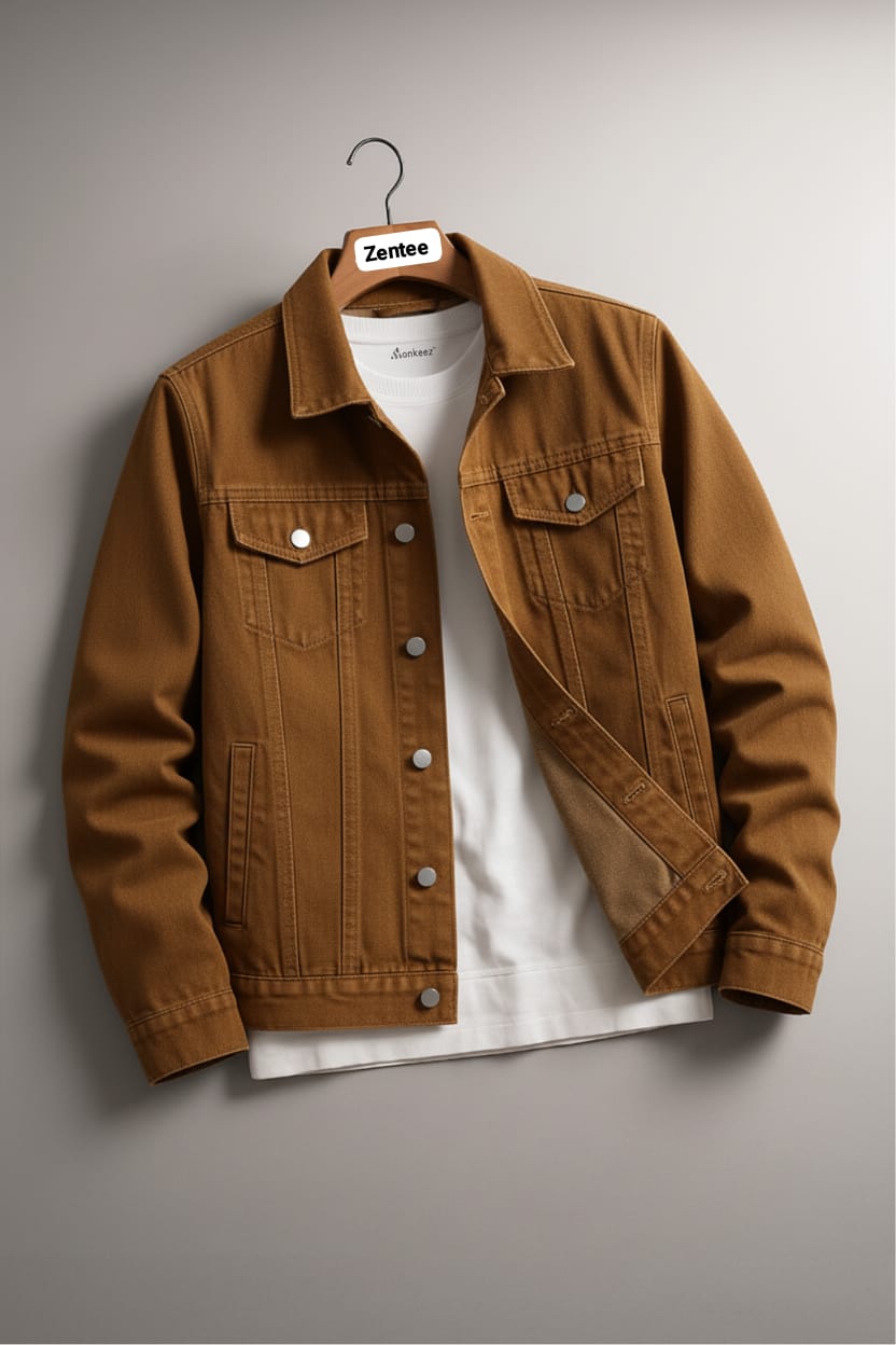 Mustard denim jacket unisex