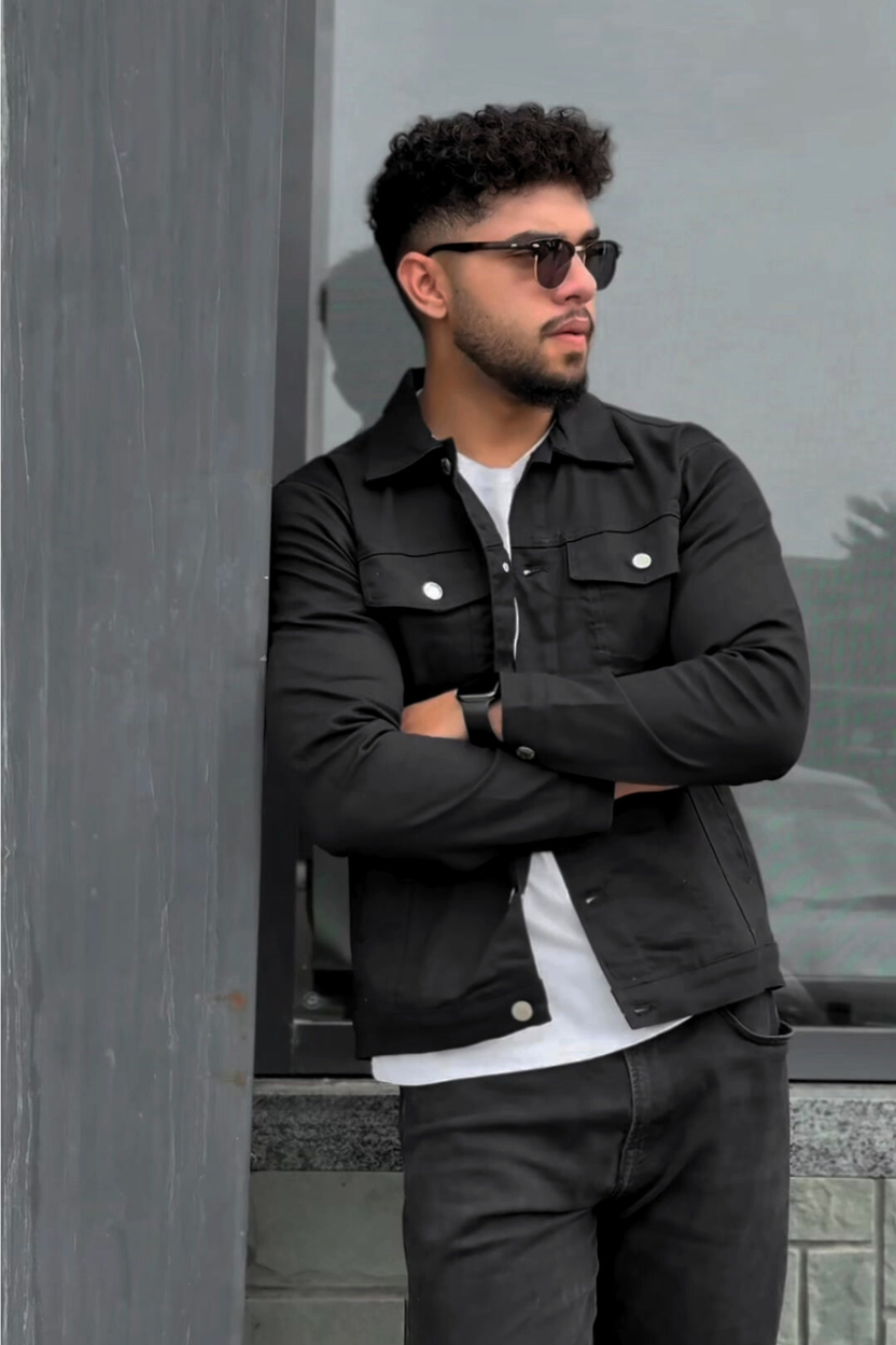 Pack of 2 denim Jackets unisex Black / Blue