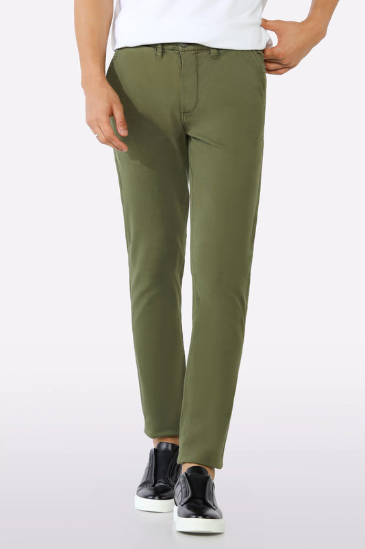 Green Smart Fit Cotton Chino