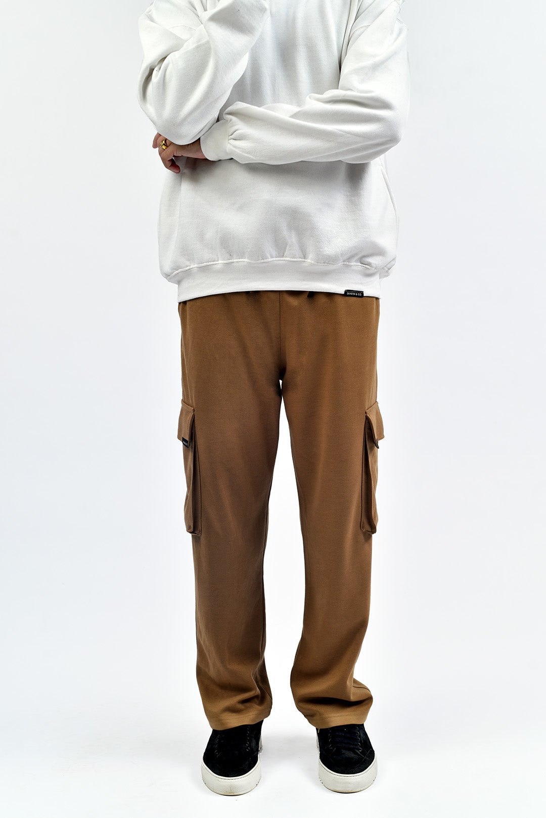 Khaki Interlock Cargo Trowser