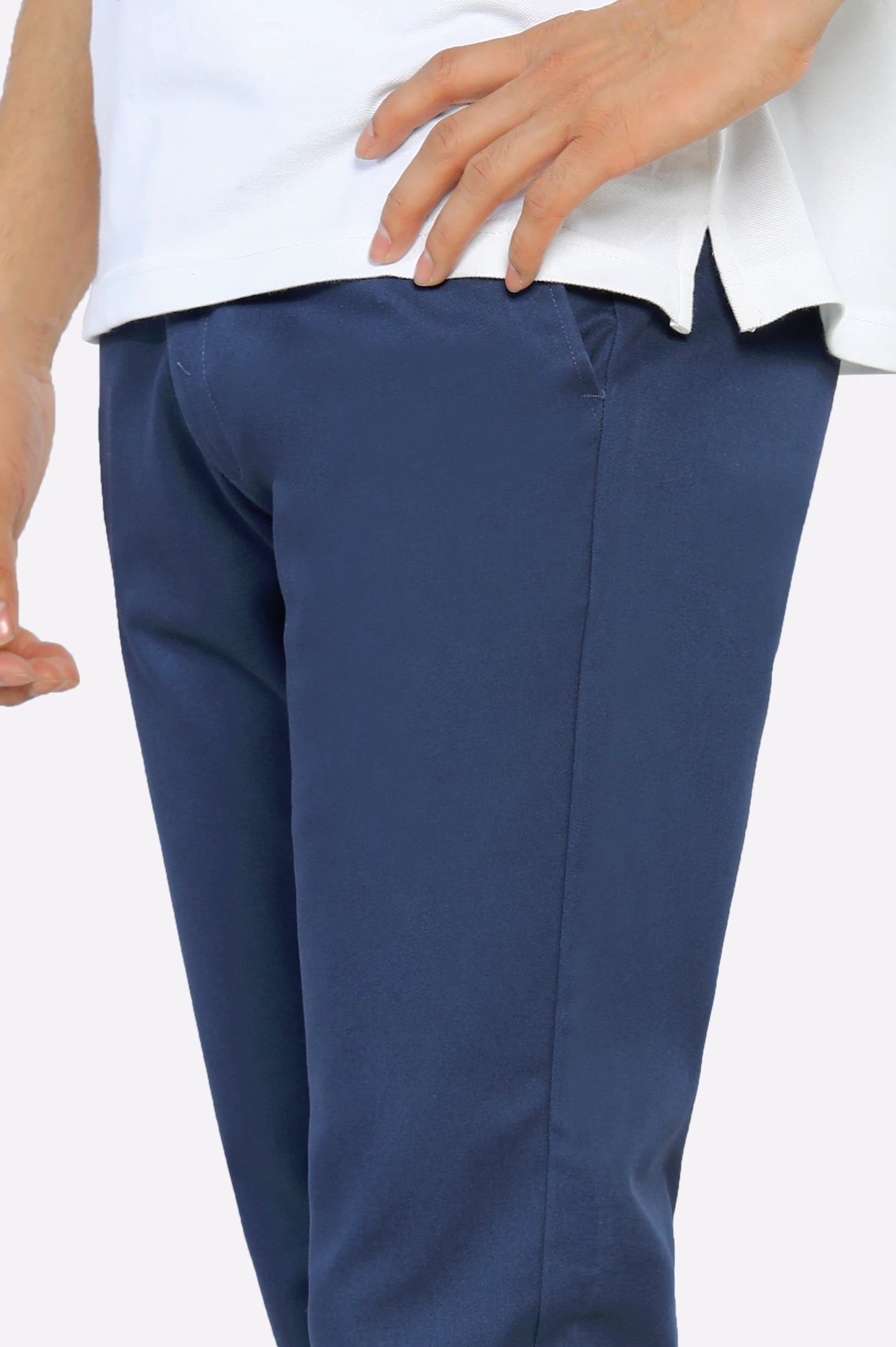 Blue Smart Fit Cotton Chino